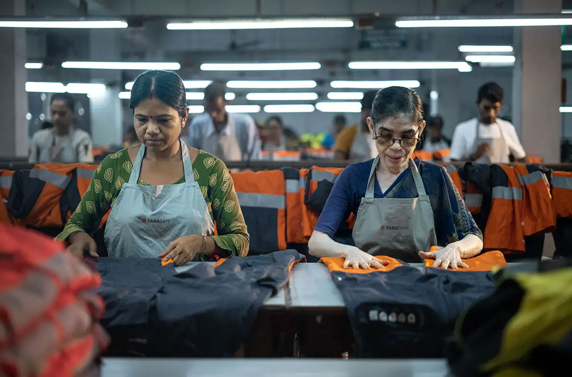 FR Protective clothing manufacturing process – inspection and folding